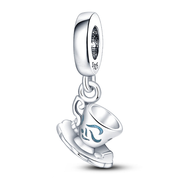 Charm Taza Plateada