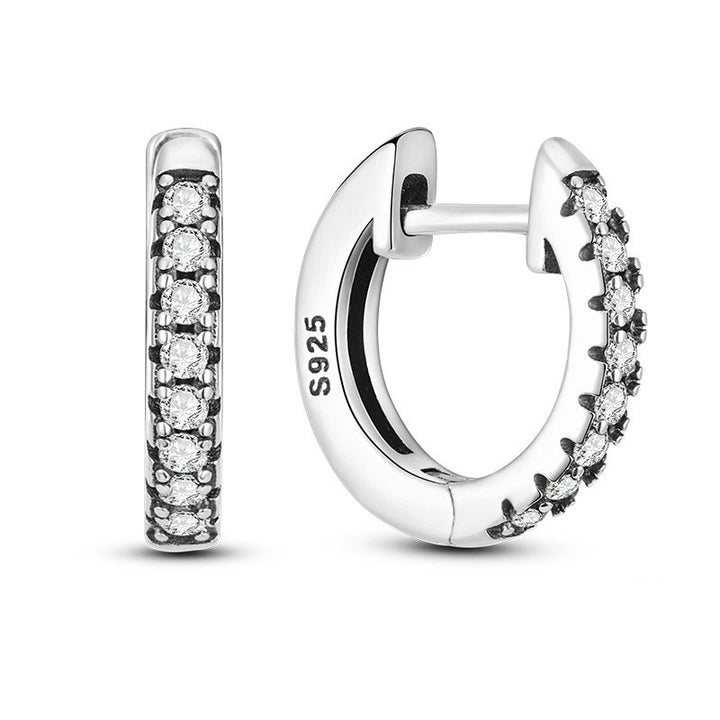 Aretes Broche Diamantado