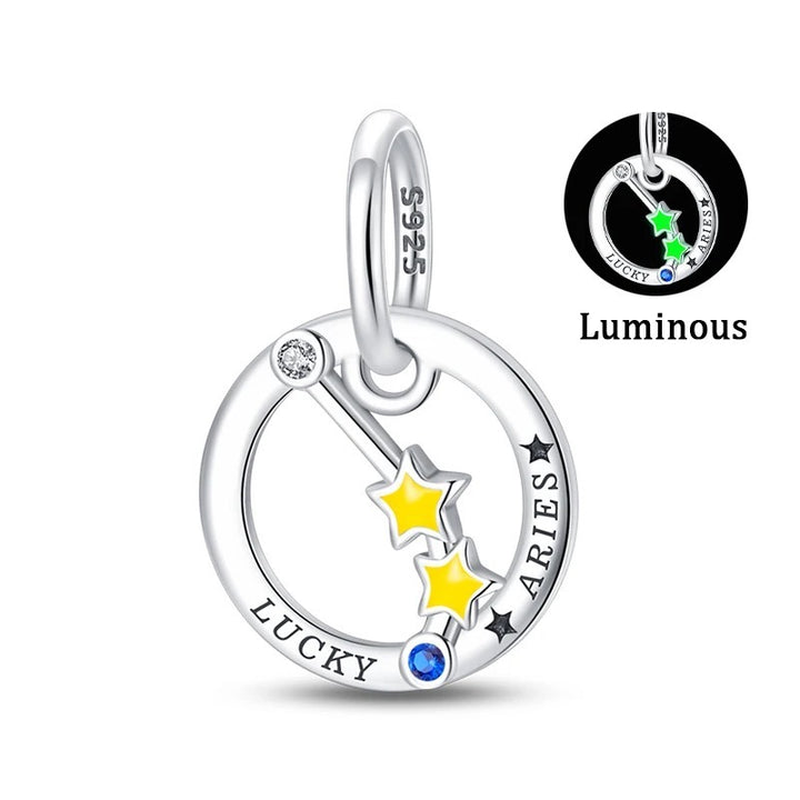 Charm Constelación de Aries Fluorescente
