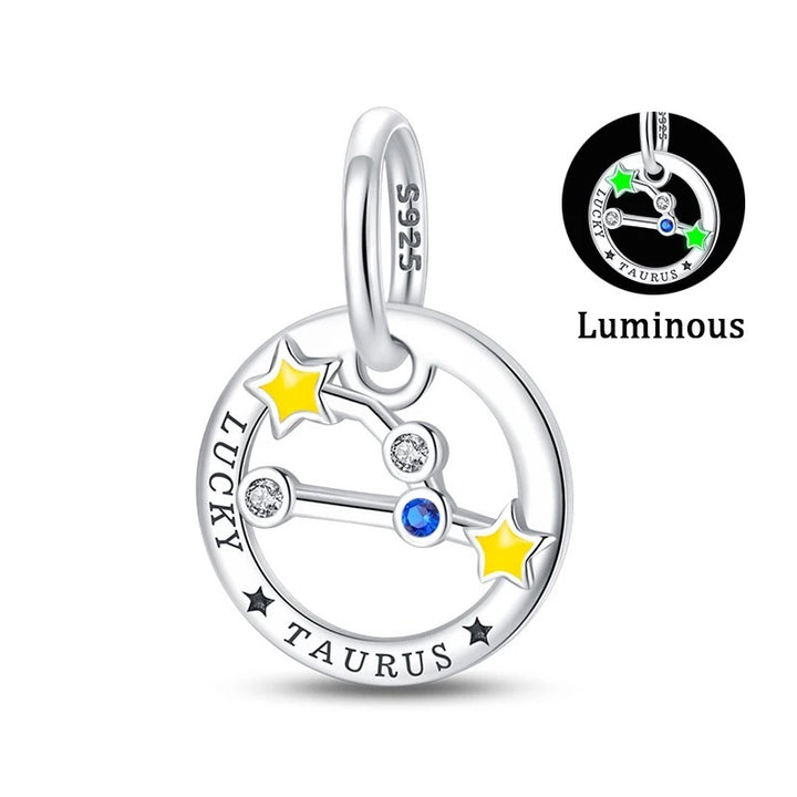 Charm Constelación de Tauro Fluorescente