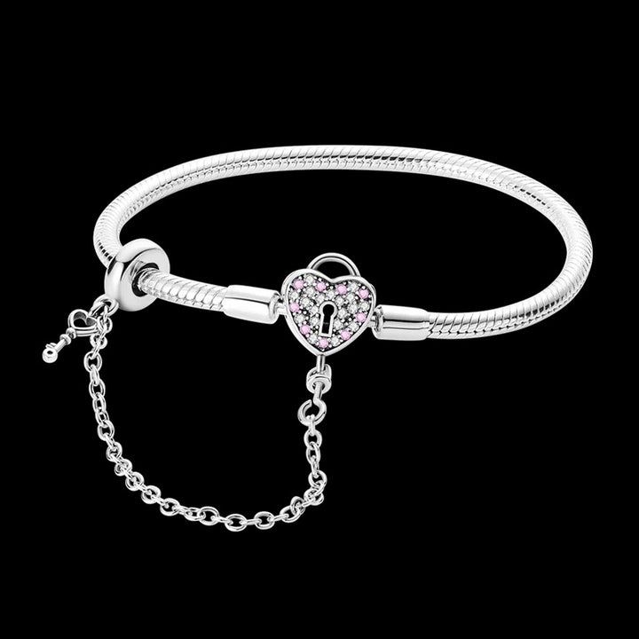 Pulsera Corazón y Llave "Amor Eterno"