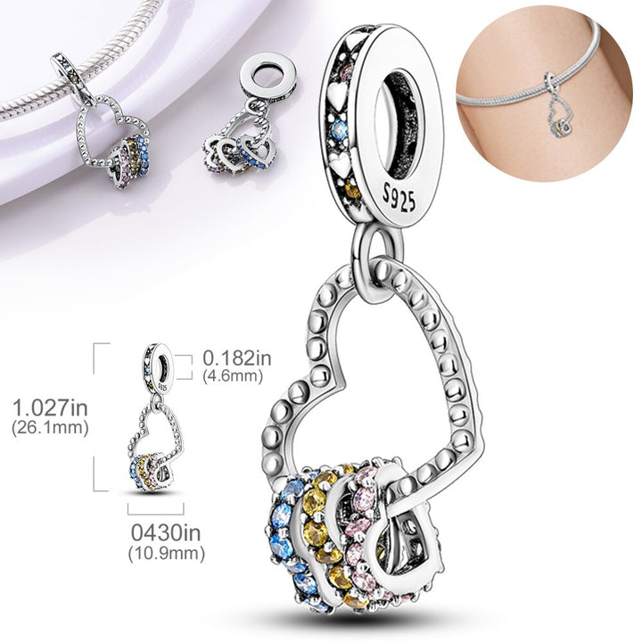 Charm Corazon de Triple Amor