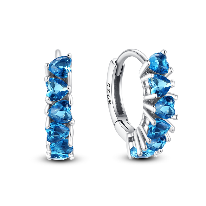 Aretes Luna de Piedra Azul