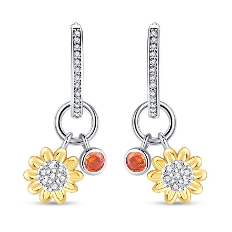 Aretes Girasol & Sol