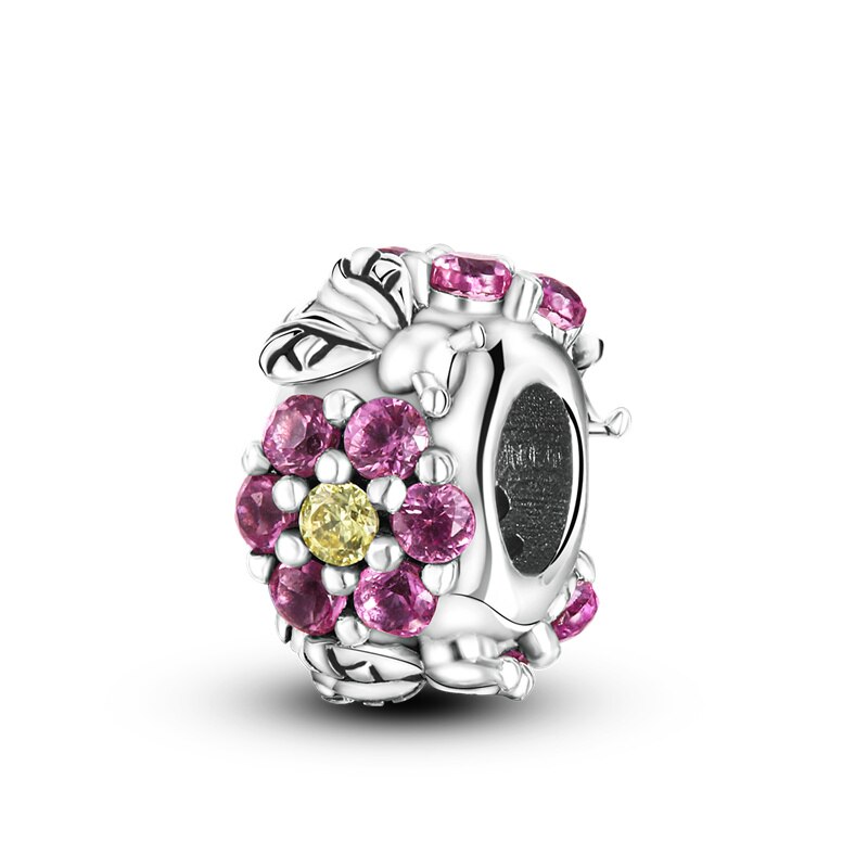 Charm Abalorio de Flores