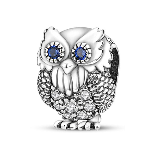 Charm Buho Plateado