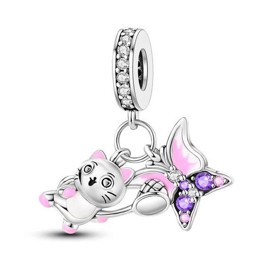 Charm Gatita y Mariposa