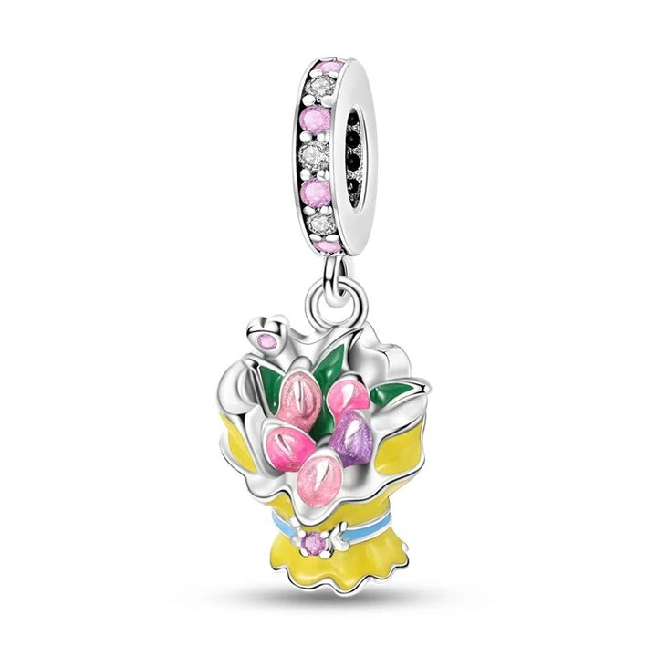 Charm Ramo de Tulipanes Rosas