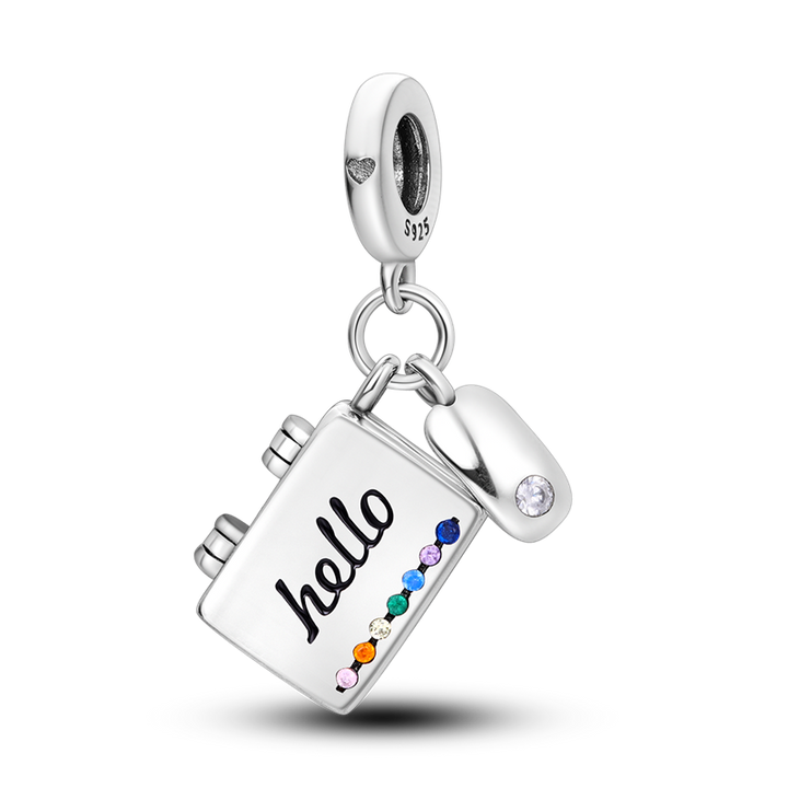 Charm Laptop & Mouse "Hello"