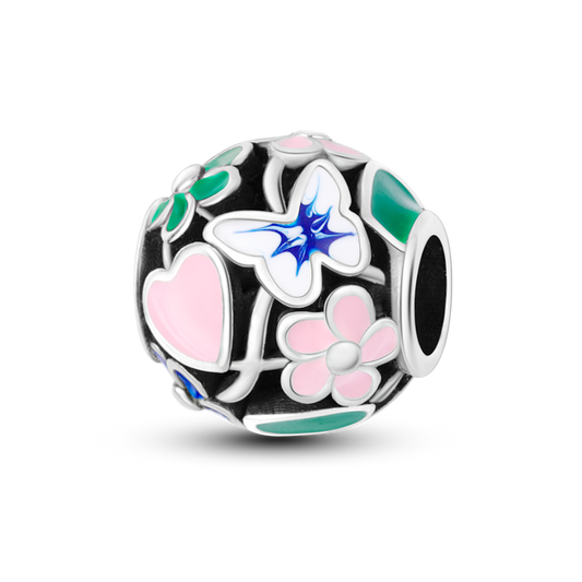 Charm Esfera de Flores y Mariposas