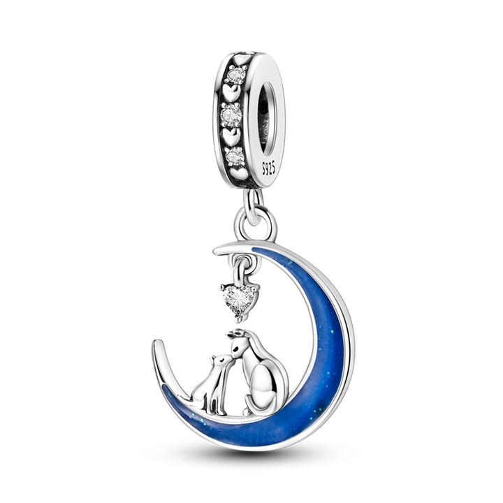 Charm Luna Azul "Familia de Gatos"