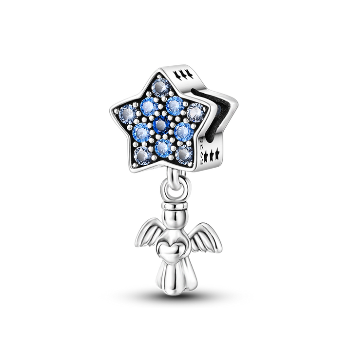 Charm Angel Guardian Estrella Azul