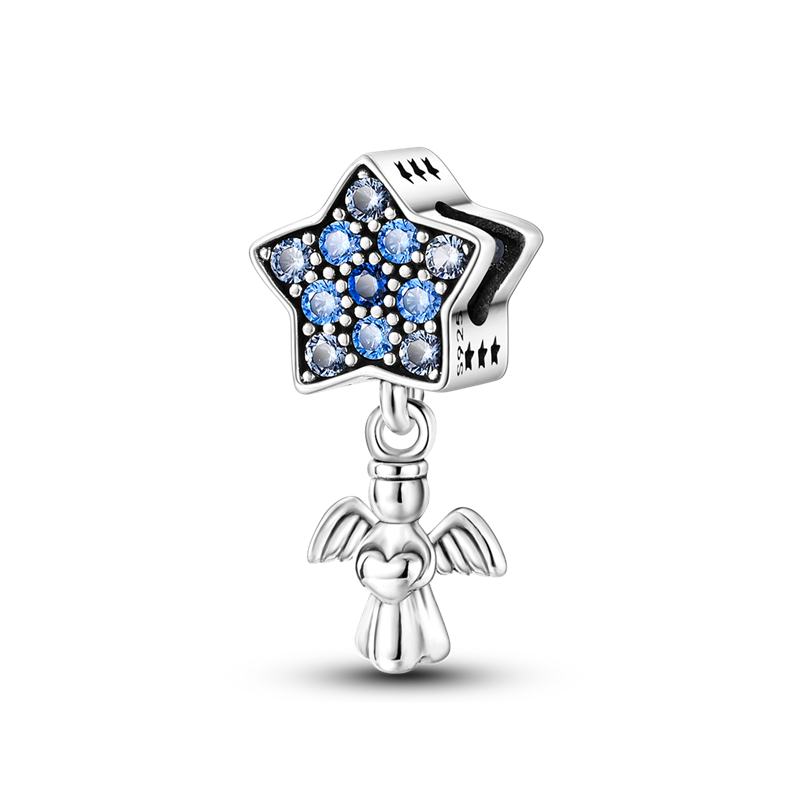 Charm Angel Guardian Estrella Azul