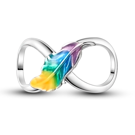 Charm Infinito de Pluma Quetzal