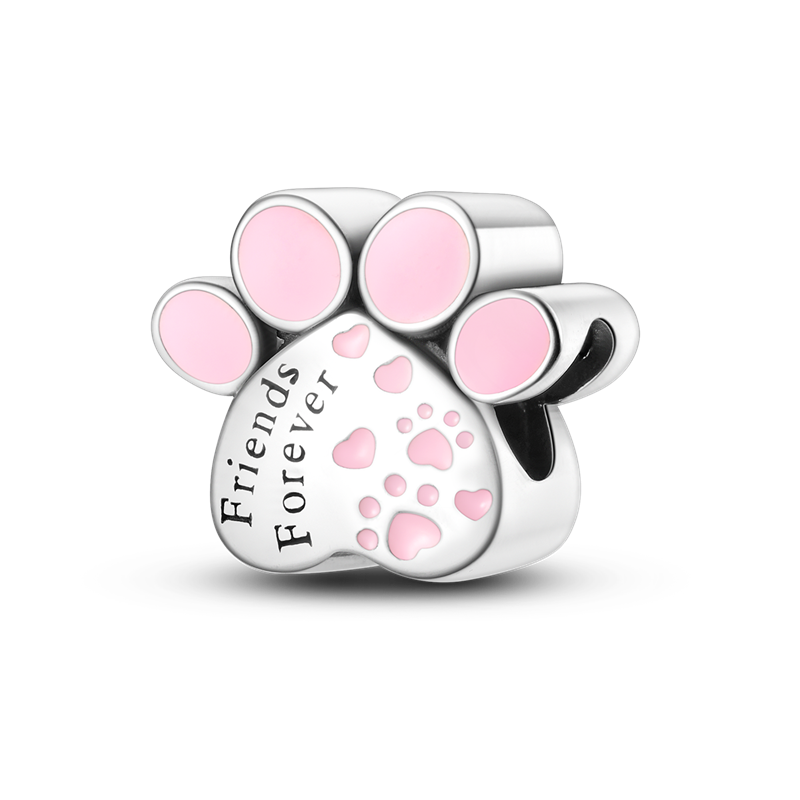 Charm Huellita de Mascota "Friends Forever"