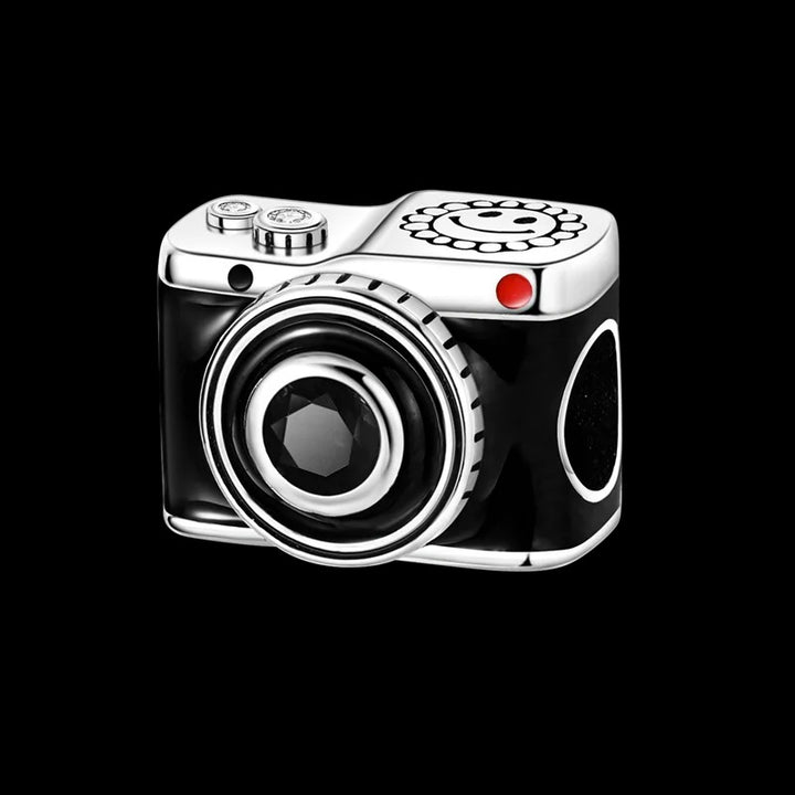 Charm Cámara Negra "Happy Photo Day"