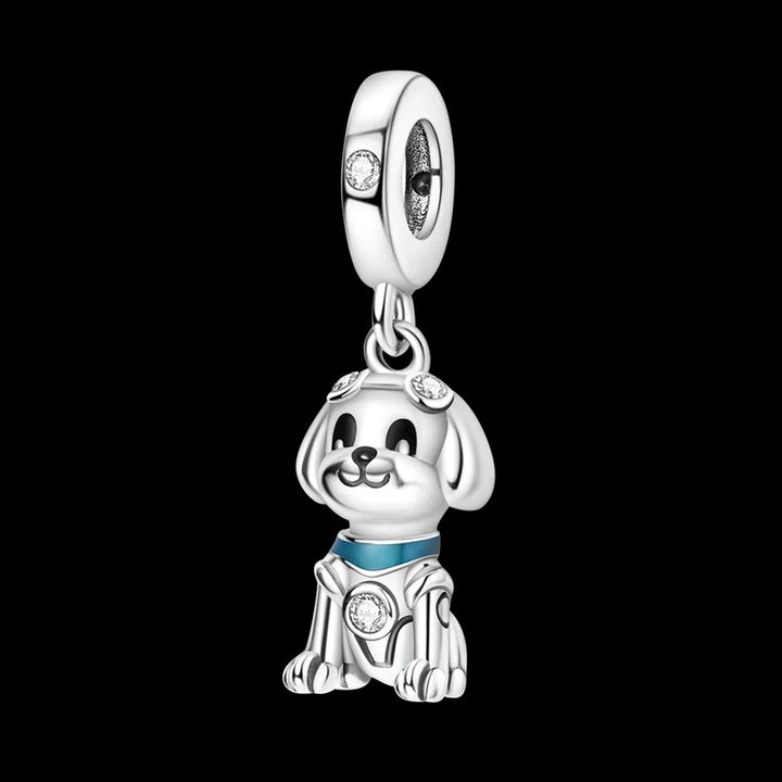 Charm Perrito Plateado