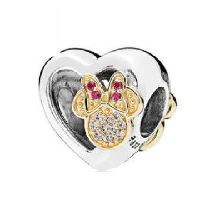 Charm Corazon de Minnie Mouse Dorada
