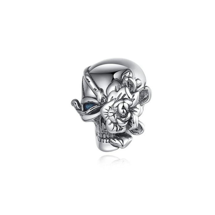 Charm Calavera con Flores