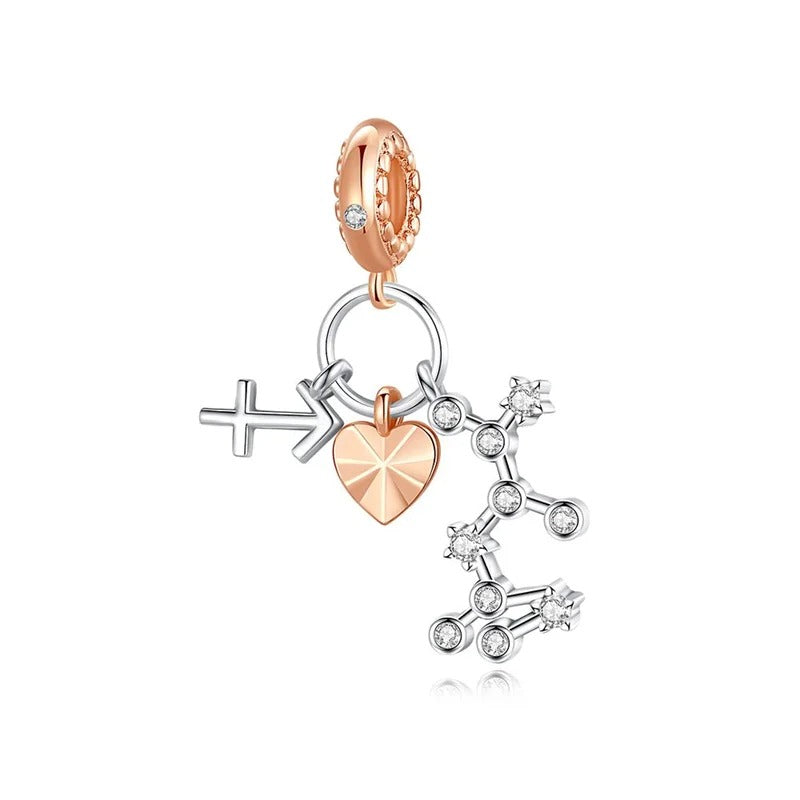 Charm Constelación del Zodíaco Sagitario y Corazón