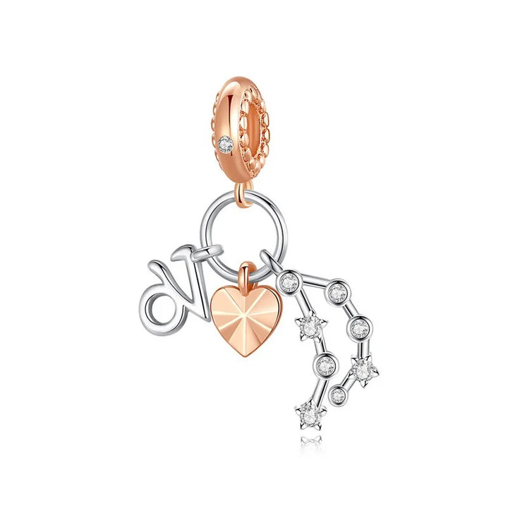 Charm Constelación del Zodíaco Capricornio y Corazón