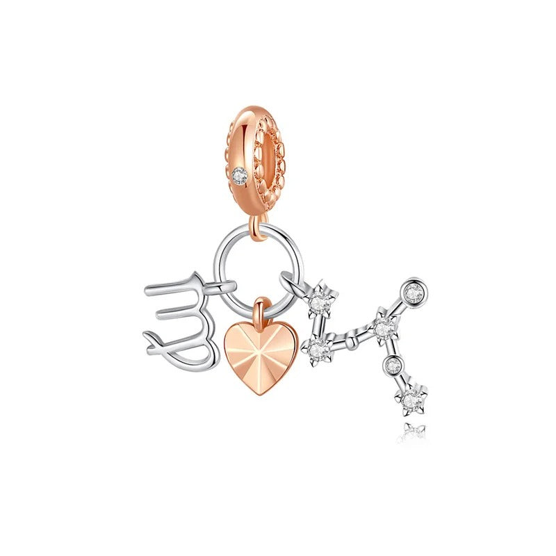 Charm Constelación del Zodíaco Virgo y Corazón