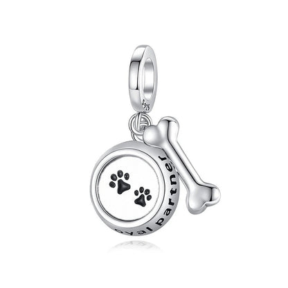 Charm Plato de Comida y Hueso