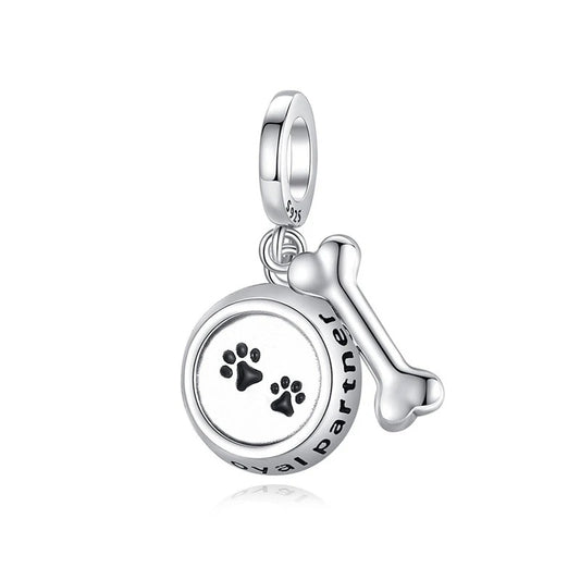 Charm Plato de Comida y Hueso