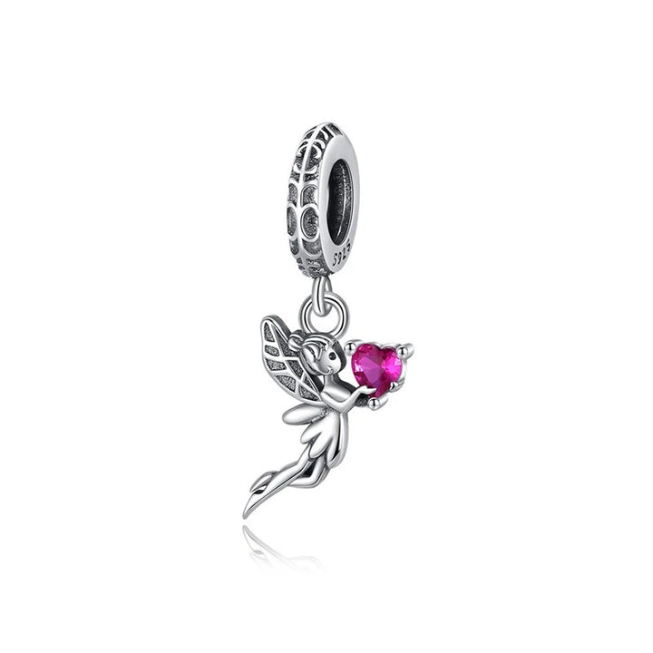 Charm Hada y Corazón Rosa