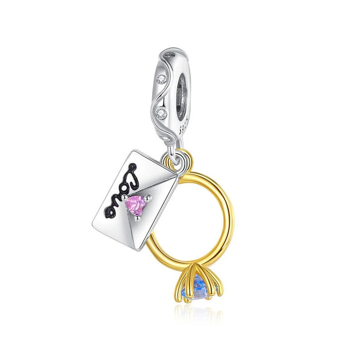 Charm Carta Love y Anillo