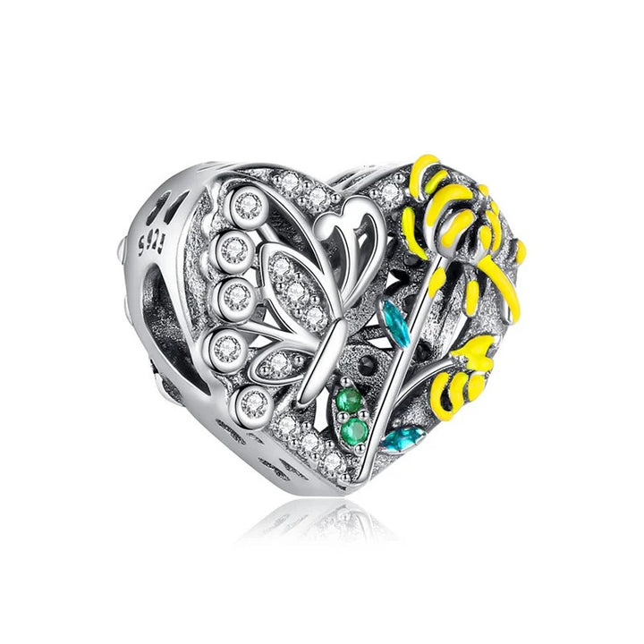 Charm Corazón y Mariposa de Noviembre