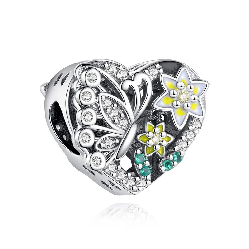 Charm Corazón y Mariposa de Marzo