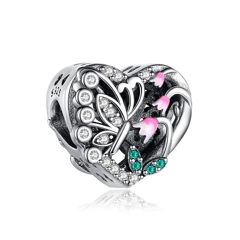 Charm Corazón y Mariposa de Mayo