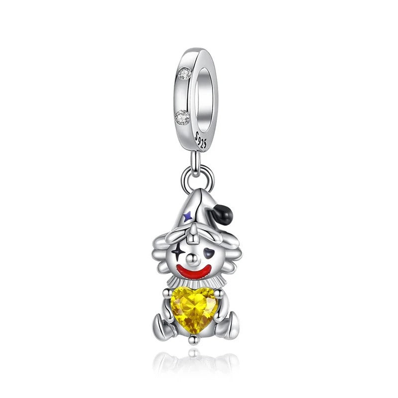 Charm Payaso & Corazon Amarillo