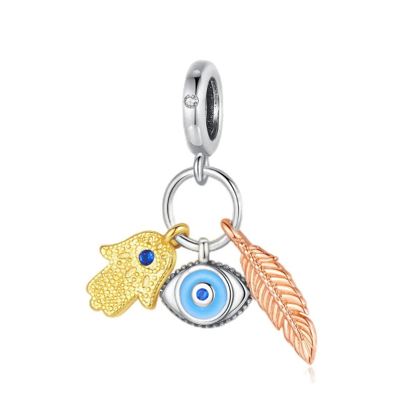 Charm Hamsa, Ojo Nazar y Pluma