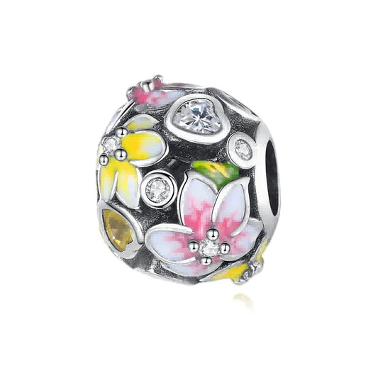 Charm Esfera de Flores & Corazones