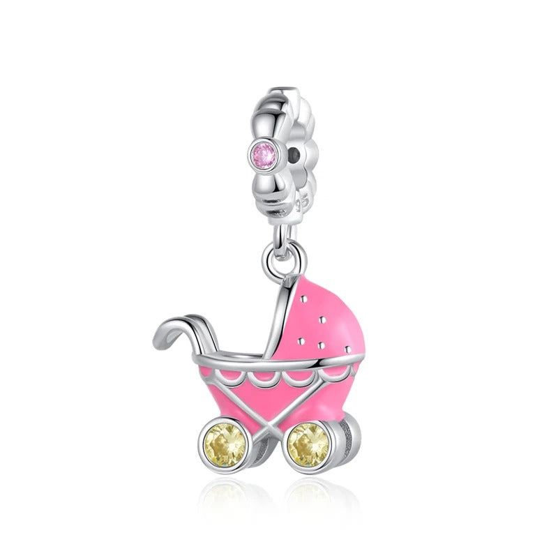 Charm Carriola Rosa