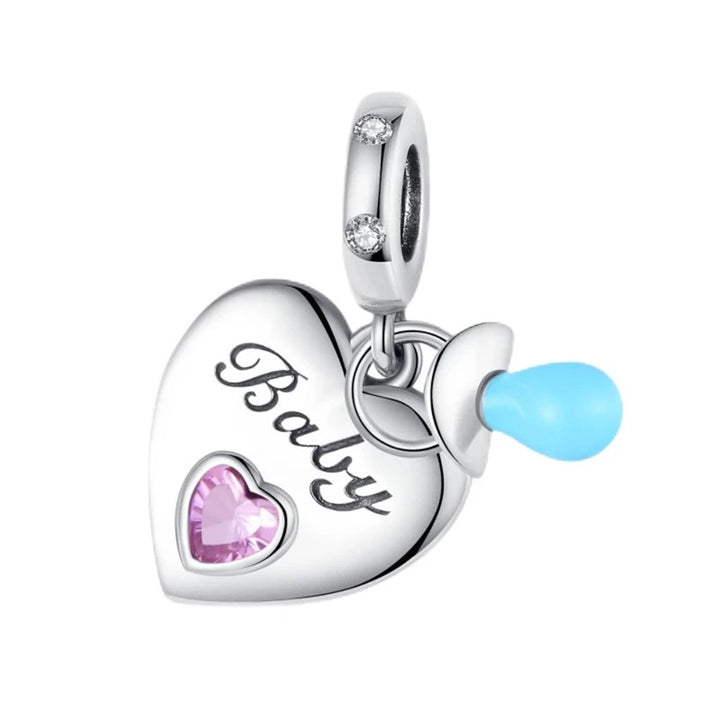 Charm Corazón Baby y Chupón