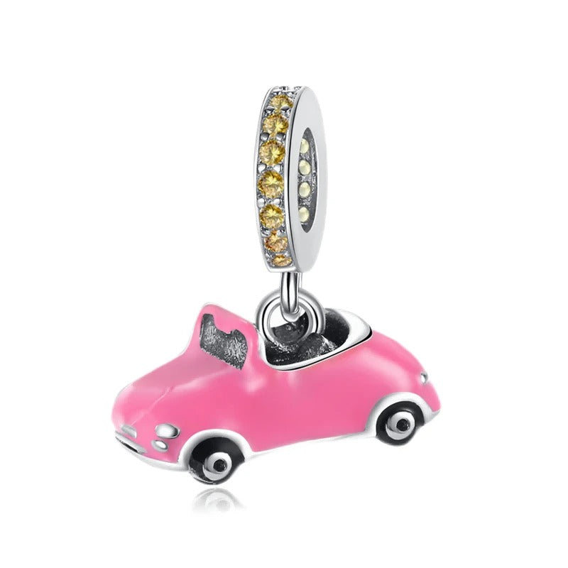 Charm Carrito Rosa