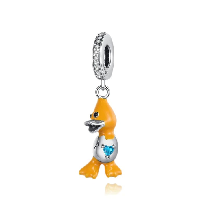 Charm Pato y Corazón Azul