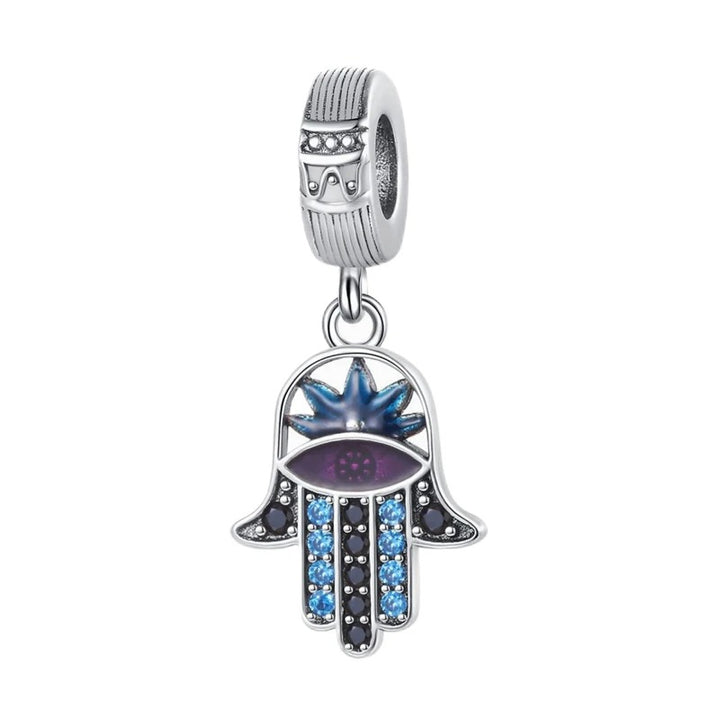 Charm Amuleto Mano de Fátima Azul