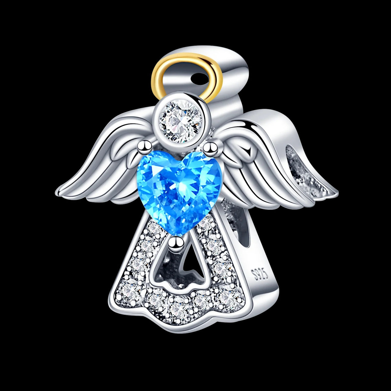 Charm Angel de la Guarda & Corazon Azul