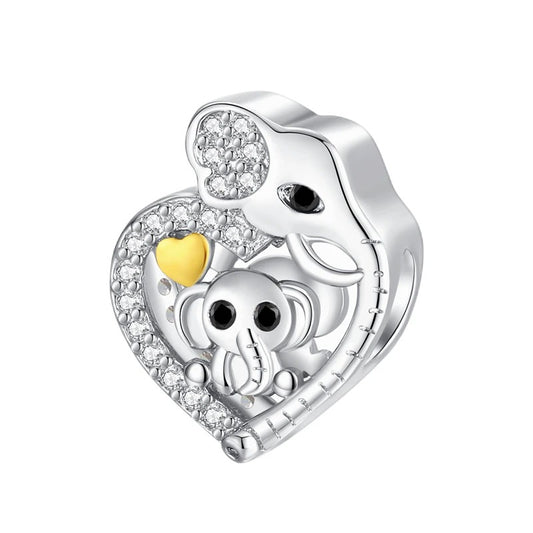 Charm Corazón 'Familia de Elefantes'