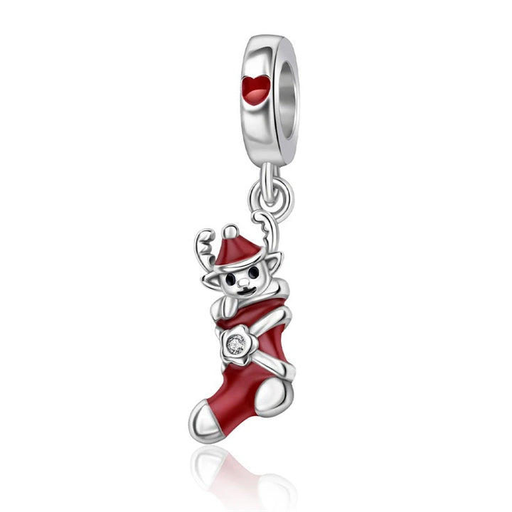 Charm Calcetín Rojo de Navidad