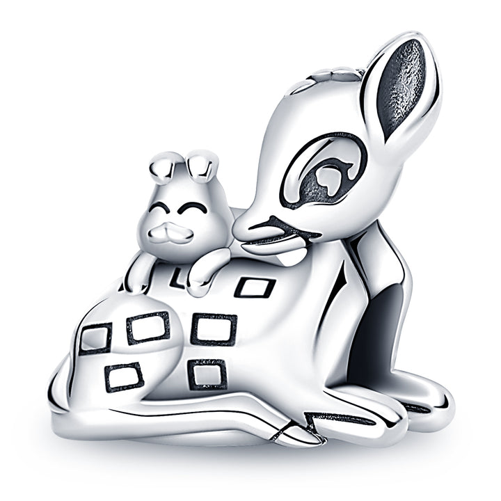 Charm Bambi Plateado
