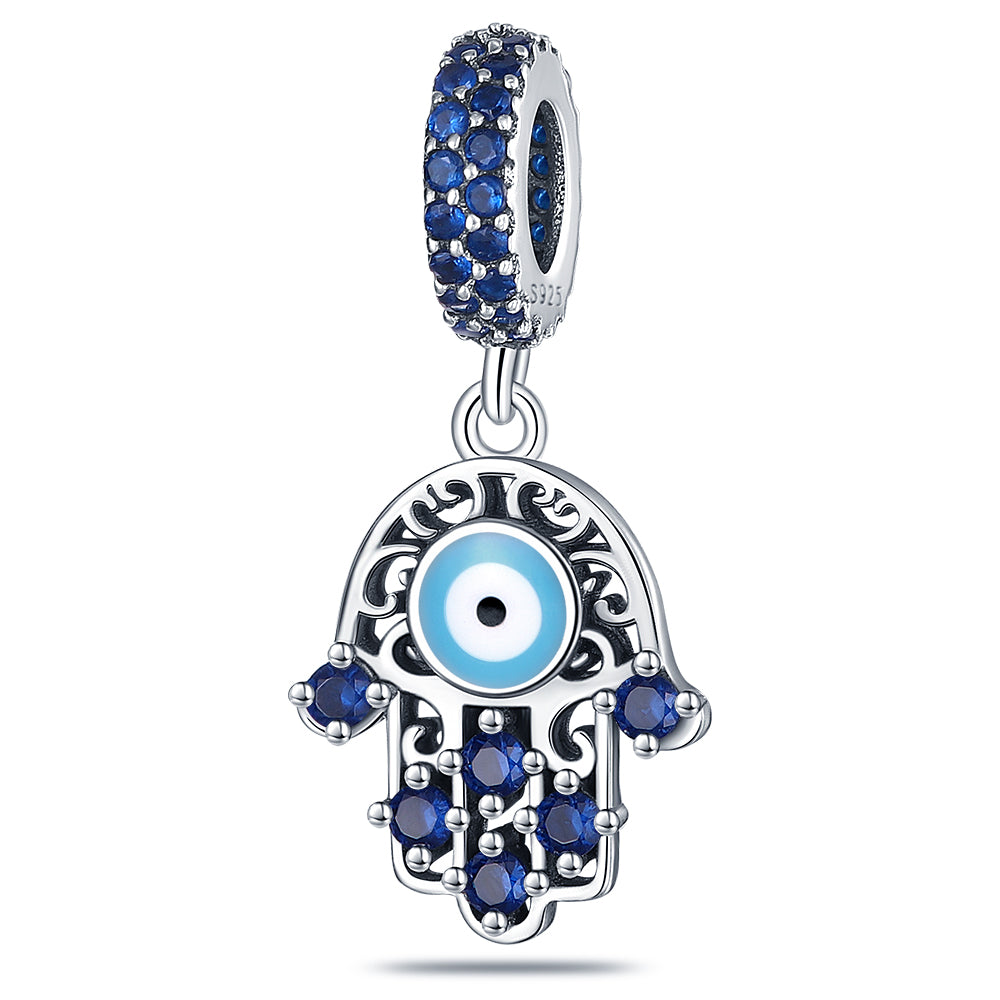 Charm Amuleto de Hamsa & Ojo Turco