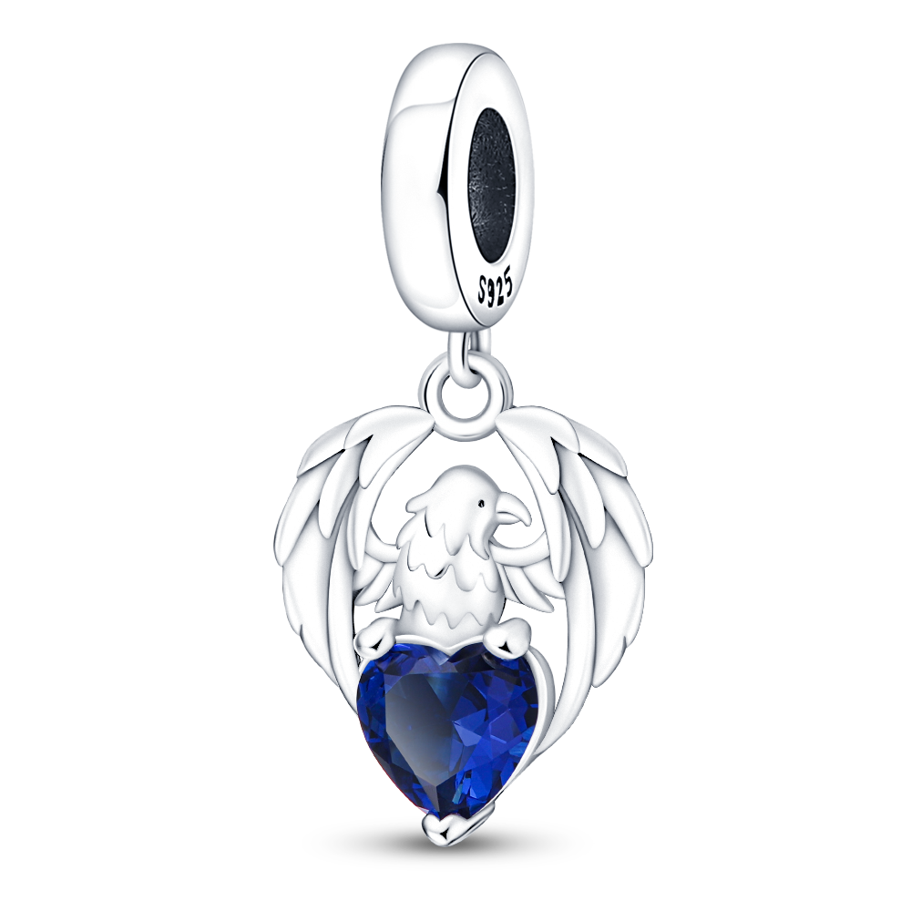 Charm Aguila Corazon Azul Charm Factory
