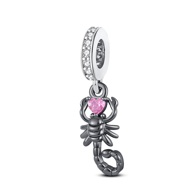 Charm Alacran "Corazon Rosa"