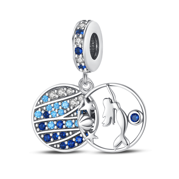 Charm Sirena "Olas del Mar Diamantadas"