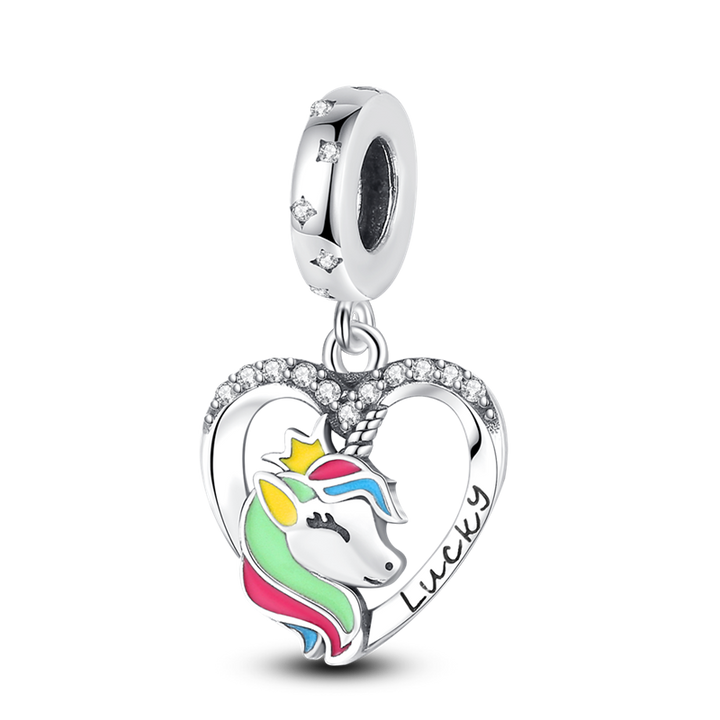 Charm Corazon de Unicornio "Lucky"